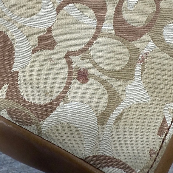 Coach Tan and Brown Signature Monogram Vintage Shoulder Bag - Picture 6 of 8